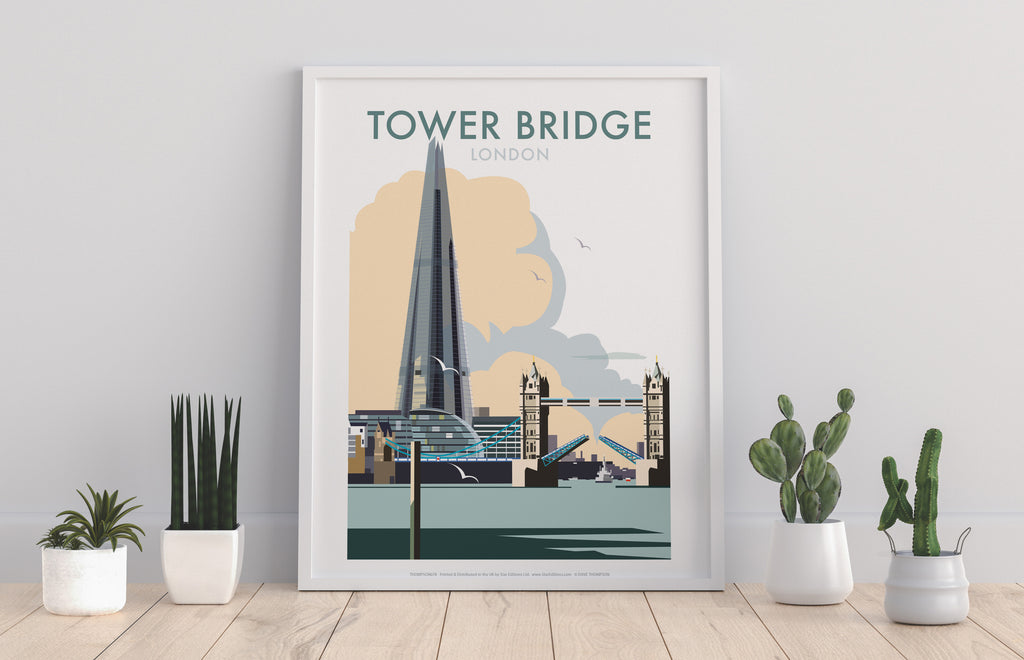 Tower Bridge By Artist Dave Thompson - Premium Art Print