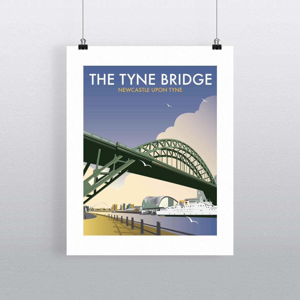 THOMPSON079: The Tyne Bridge, Newcastle Upon Tyne. 24" x 32" Matte Mounted Print