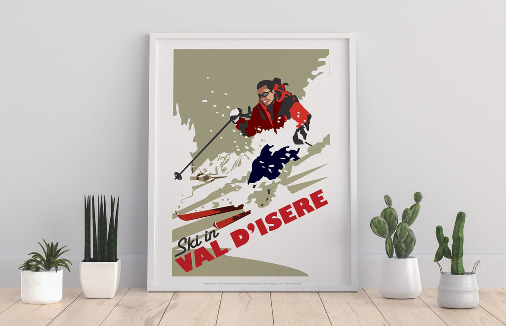 Val D'Isere By Artist Dave Thompson - Premium Art Print