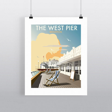 THOMPSON081: The West Pier, Brighton. 24" x 32" Matte Mounted Print