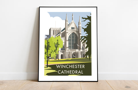 Winchester Cathedral By Artist Dave Thompson - Art Print