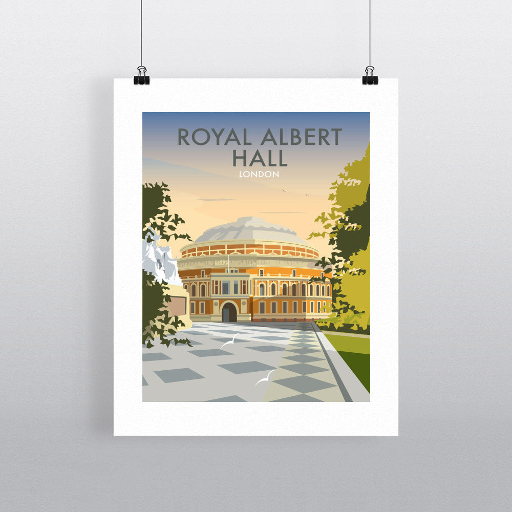 THOMPSON095: The Royal Albert Hall, London. 24" x 32" Matte Mounted Print