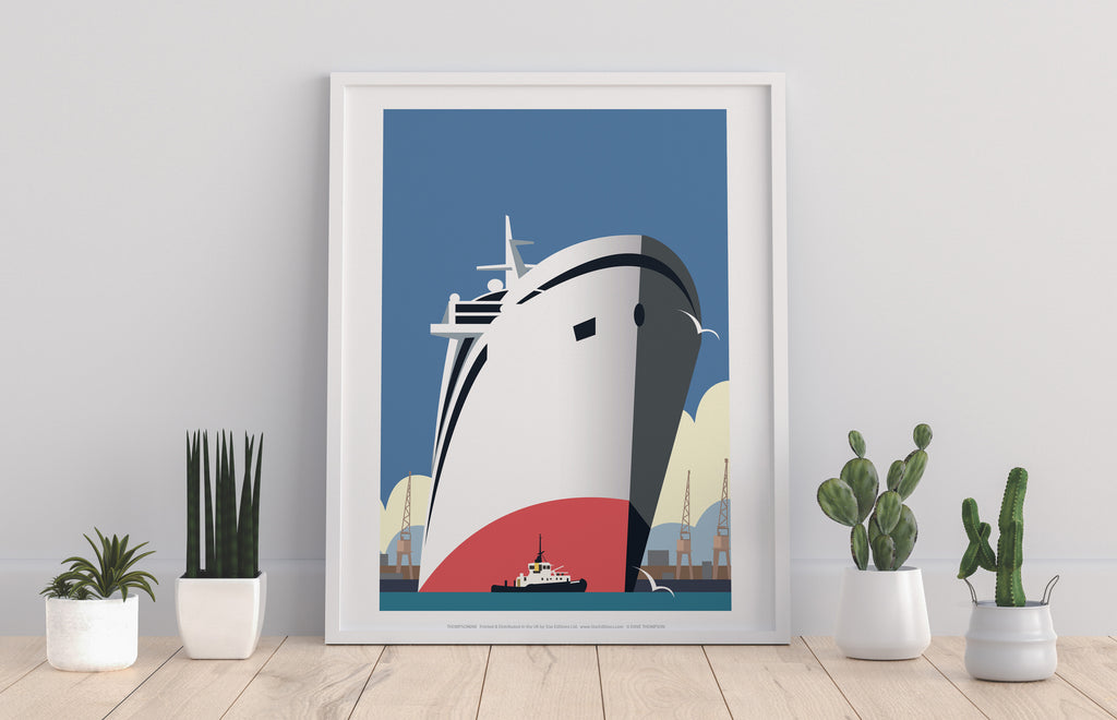 Ship By Artist Dave Thompson - 11X14inch Premium Art Print