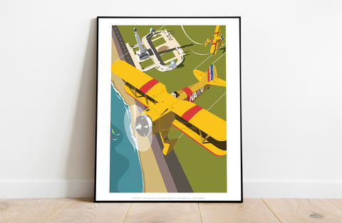 Plane By Artist Dave Thompson - 11X14inch Premium Art Print