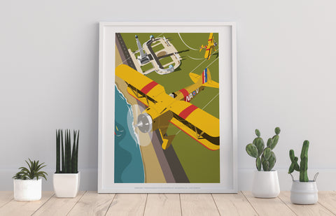 Plane By Artist Dave Thompson - 11X14inch Premium Art Print