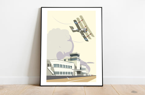 Airport By Artist Dave Thompson - 11X14inch Premium Art Print
