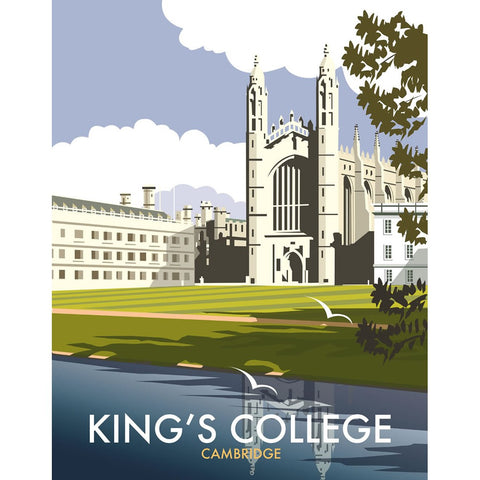THOMPSON107: King's College, Cambridge. 24" x 32" Matte Mounted Print