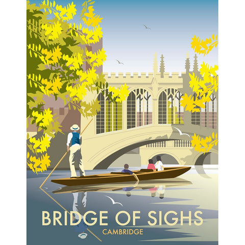 THOMPSON108: The Bridge of Sighs, Cambridge. 24" x 32" Matte Mounted Print