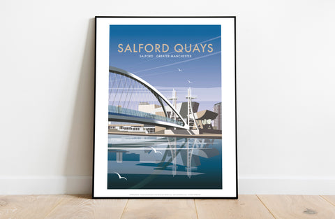 Salford Quays By Artist Dave Thompson - Premium Art Print