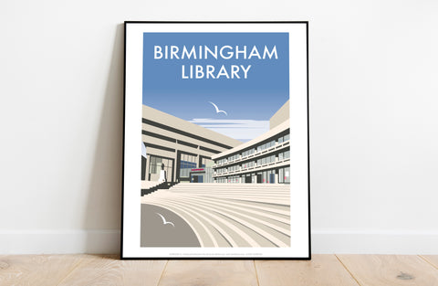 Birmingham Library By Artist Dave Thompson - Art Print