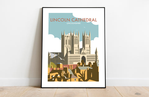 Lincoln Cathedral By Artist Dave Thompson - Art Print
