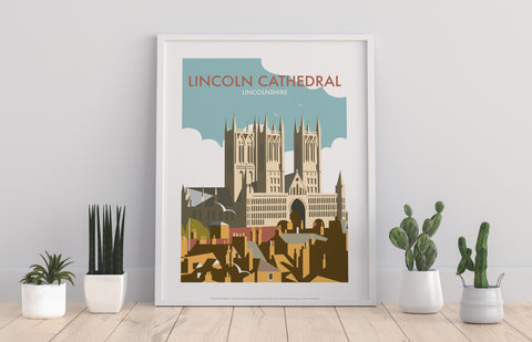 Lincoln Cathedral By Artist Dave Thompson - Art Print