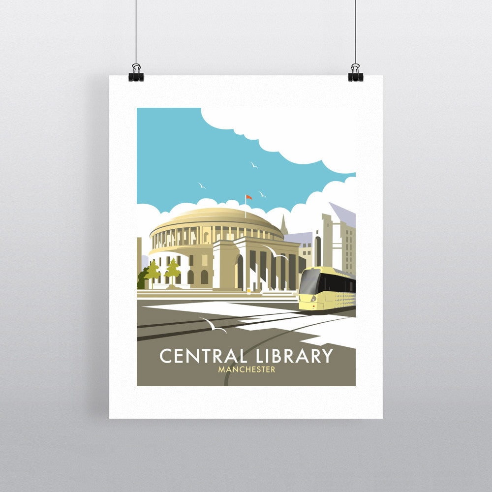 THOMPSON114: Manchester Central Library, 24" x 32" Matte Mounted Print