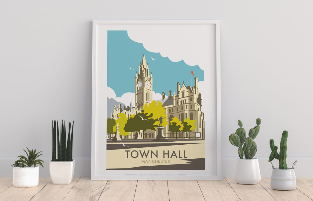 Town Hall By Artist Dave Thompson - 11X14inch Premium Art Print