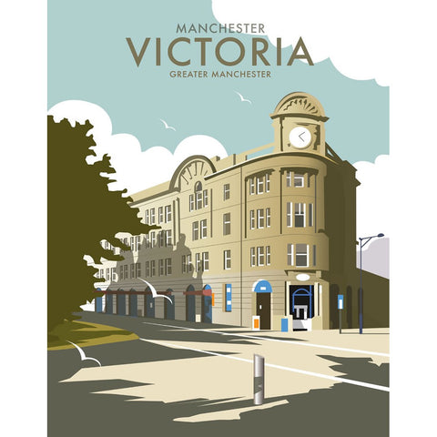 THOMPSON119: Victoria Station, Manchester. 24" x 32" Matte Mounted Print
