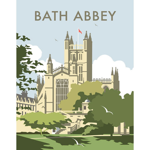 THOMPSON139: Bath Abbey. 24" x 32" Matte Mounted Print