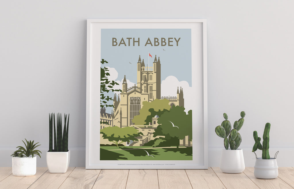 Bath Abbey By Artist Dave Thompson - Premium Art Print