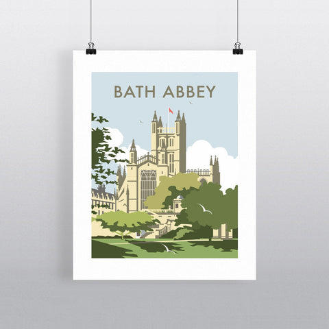 THOMPSON139: Bath Abbey. 24" x 32" Matte Mounted Print