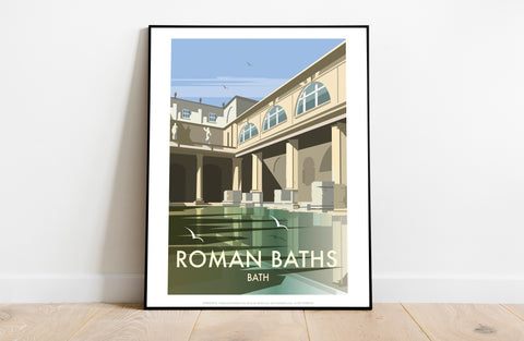 Roman Baths By Artist Dave Thompson - Premium Art Print