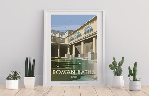 Roman Baths By Artist Dave Thompson - Premium Art Print