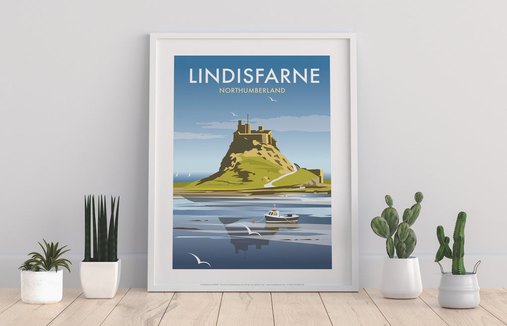Lindisfarne By Artist Dave Thompson - Premium Art Print