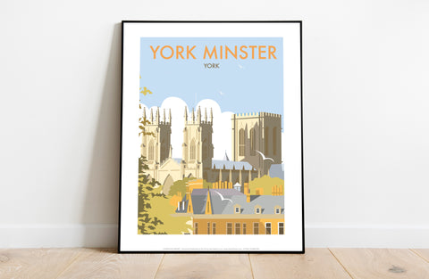 York Minster By Artist Dave Thompson - Premium Art Print