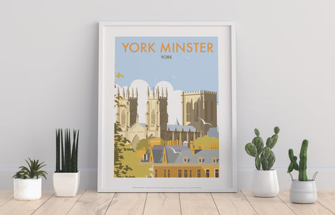 York Minster By Artist Dave Thompson - Premium Art Print