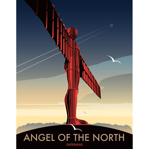 THOMPSON154: Angel of The North, Gateshead 24" x 32" Matte Mounted Print