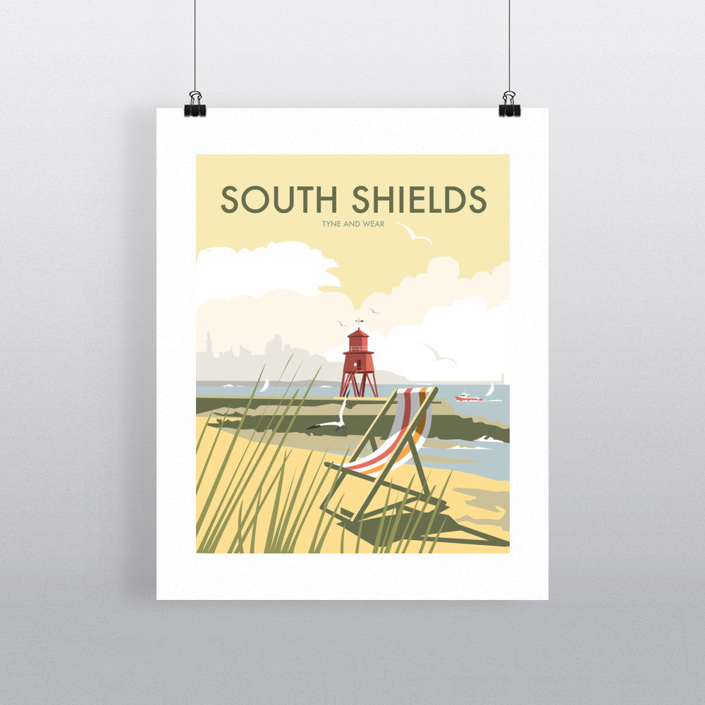 THOMPSON157: South Shields 24" x 32" Matte Mounted Print