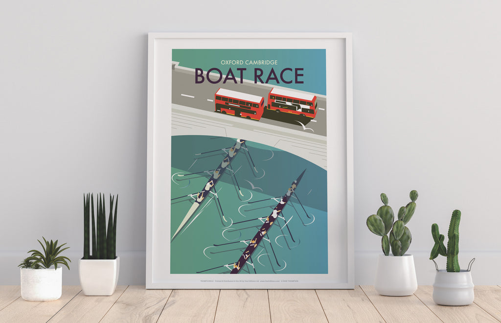 Boat Race By Artist Dave Thompson - 11X14inch Premium Art Print