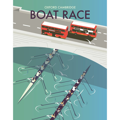 THOMPSON161: The Boat Race 24" x 32" Matte Mounted Print