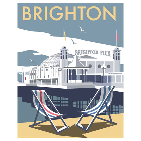THOMPSON162: Brighton Pier 24" x 32" Matte Mounted Print