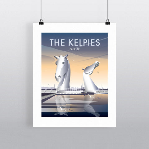 THOMPSON165: The Kelpies 24" x 32" Matte Mounted Print