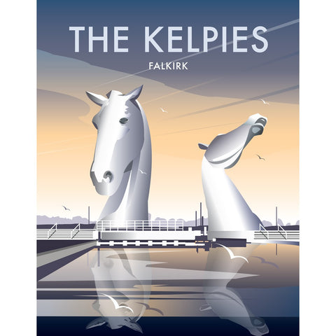 THOMPSON165: The Kelpies 24" x 32" Matte Mounted Print