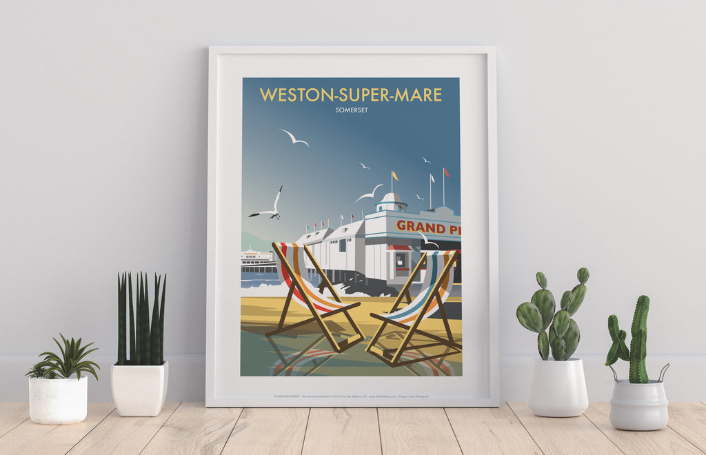 Weston-Super-Mare By Artist Dave Thompson - Art Print