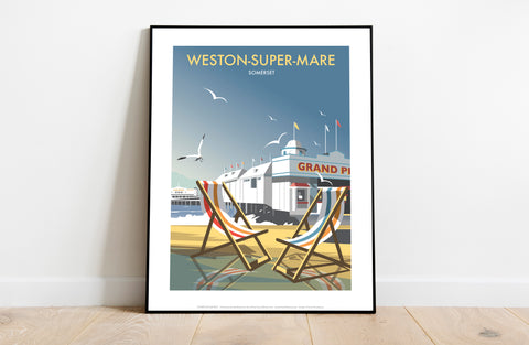 Weston-Super-Mare By Artist Dave Thompson - Art Print