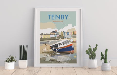 Tenby By Artist Dave Thompson - 11X14inch Premium Art Print
