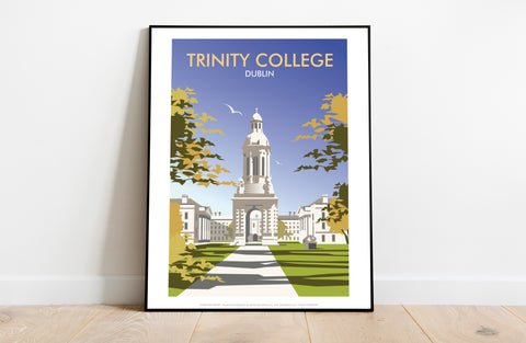 Trinity College By Artist Dave Thompson - Premium Art Print