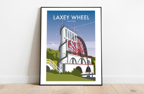Laxey Wheel By Artist Dave Thompson - Premium Art Print