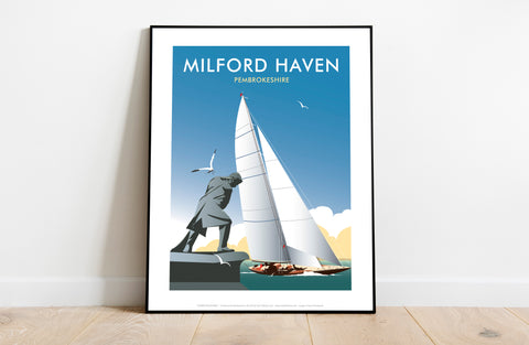 Milford Haven By Artist Dave Thompson - Premium Art Print