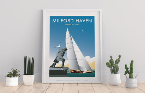 Milford Haven By Artist Dave Thompson - Premium Art Print