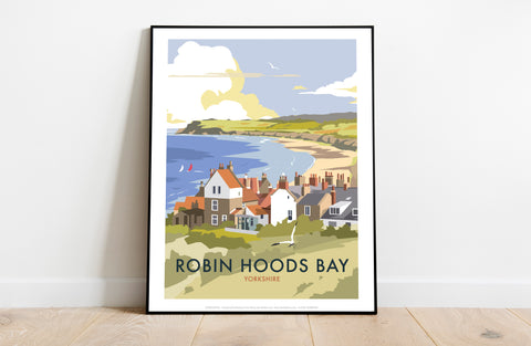 Robin Hoods Bay By Artist Dave Thompson - Premium Art Print