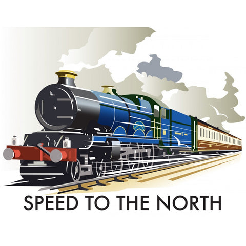 THOMPSON188: Speed to the North 24" x 32" Matte Mounted Print