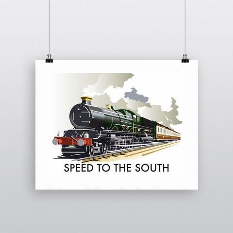 THOMPSON190: Speed to the South 24" x 32" Matte Mounted Print