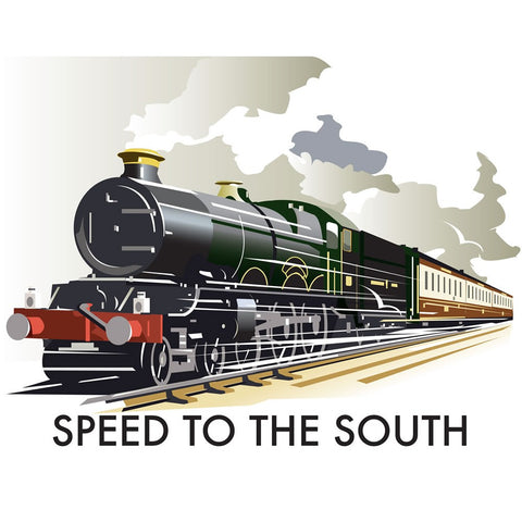 THOMPSON190: Speed to the South 24" x 32" Matte Mounted Print