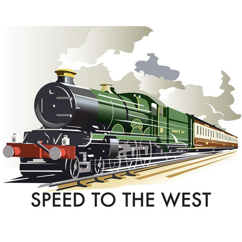 THOMPSON191: Speed to the West 24" x 32" Matte Mounted Print