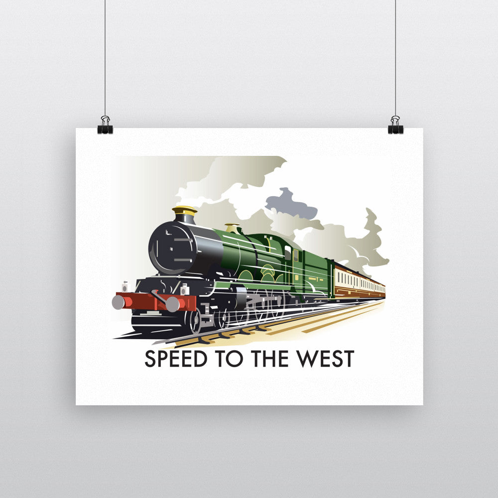 THOMPSON191: Speed to the West 24" x 32" Matte Mounted Print