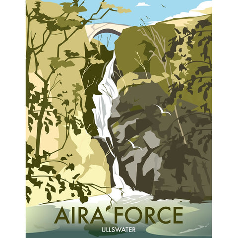 THOMPSON192: Aira Force, Ullswater 24" x 32" Matte Mounted Print