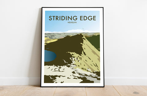 Striding Edge By Artist Dave Thompson - Premium Art Print