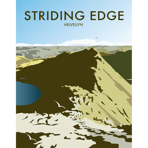 THOMPSON193: Striding Edge, Helvellyn 24" x 32" Matte Mounted Print
